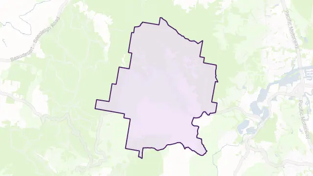 Wongawallan Area Boundary Map