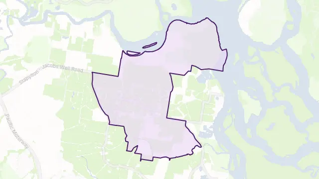 Woongoolba Area Boundary Map