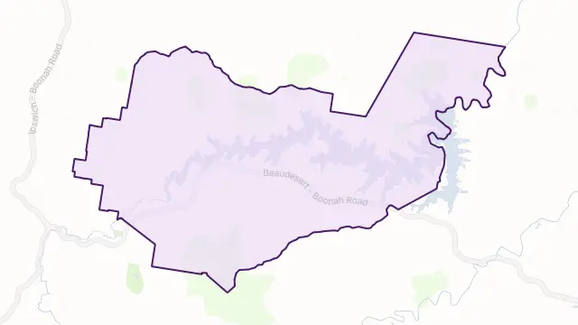 Wyaralong Area Boundary Map