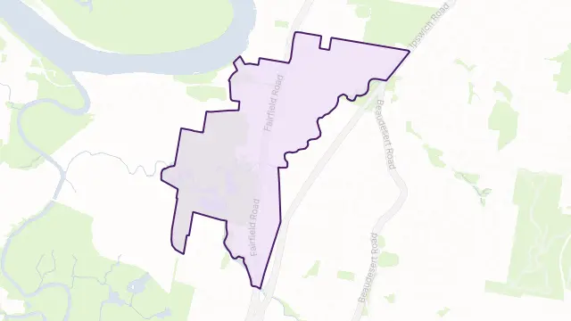 Yeerongpilly Area Boundary Map