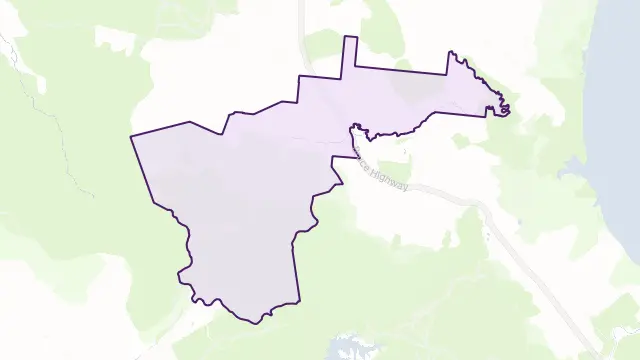 Yuruga Area Boundary Map