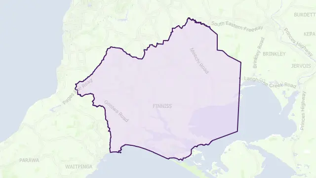 Alexandrina Area Boundary Map