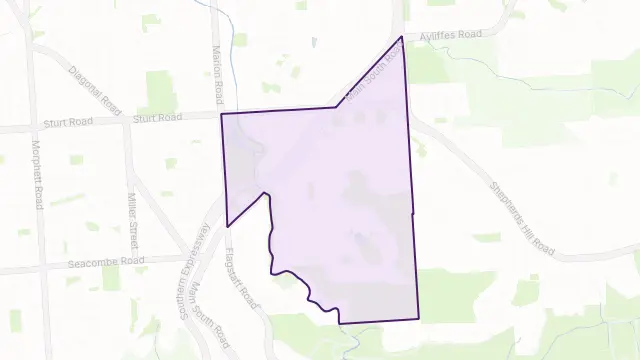 Bedford Park Area Boundary Map