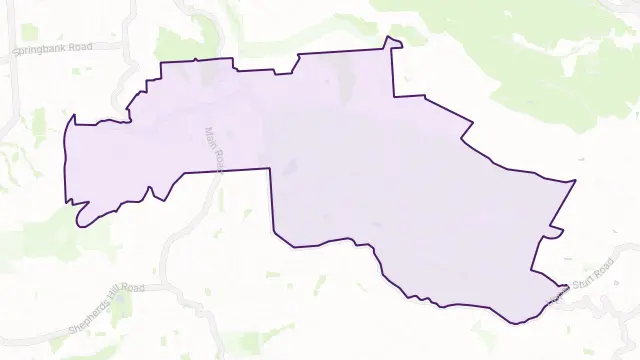 Belair Area Boundary Map