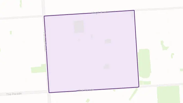 Beulah Park Area Boundary Map