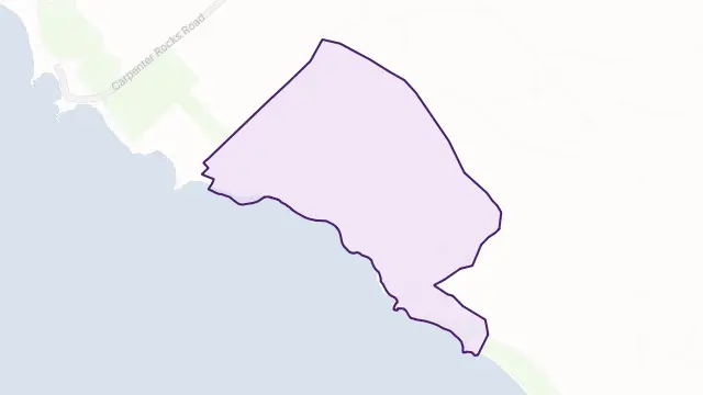 Blackfellows Caves Area Boundary Map