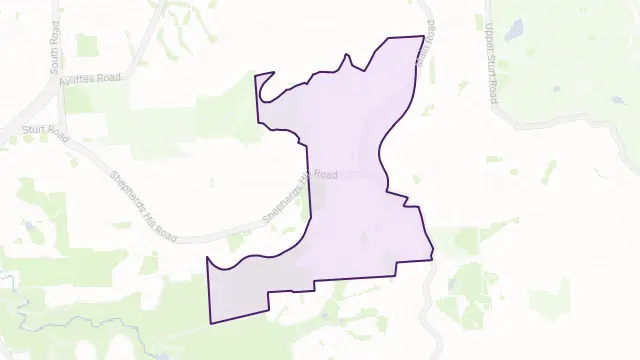 Blackwood Area Boundary Map