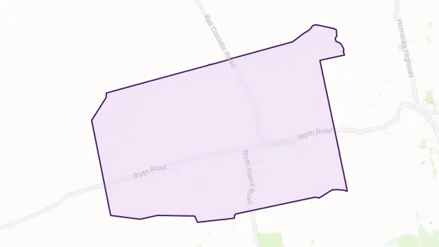 Blyth Area Boundary Map