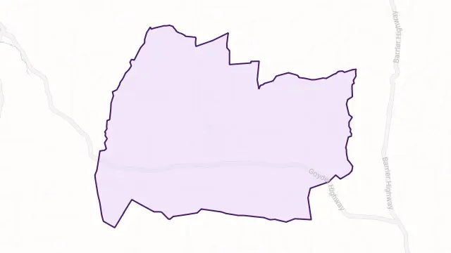 Booborowie Area Boundary Map