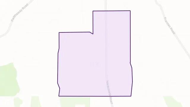 Bordertown South Area Boundary Map