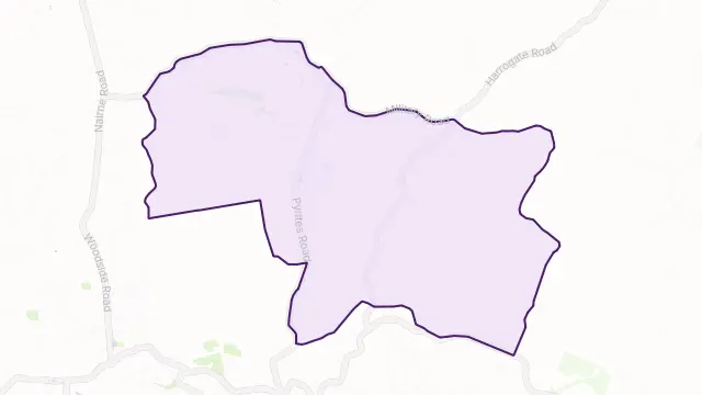 Brukunga Area Boundary Map