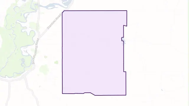 Bugle Hut Area Boundary Map