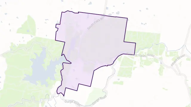 Chain Of Ponds Area Boundary Map