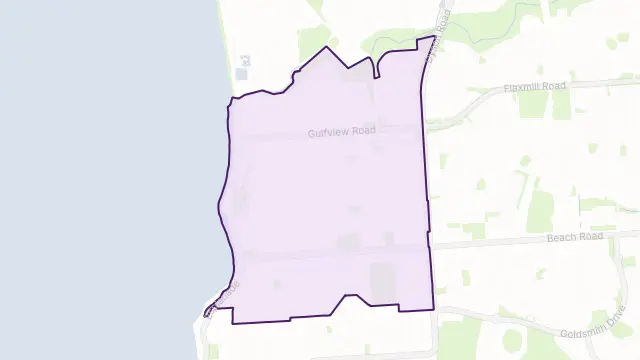 Christies Beach Area Boundary Map