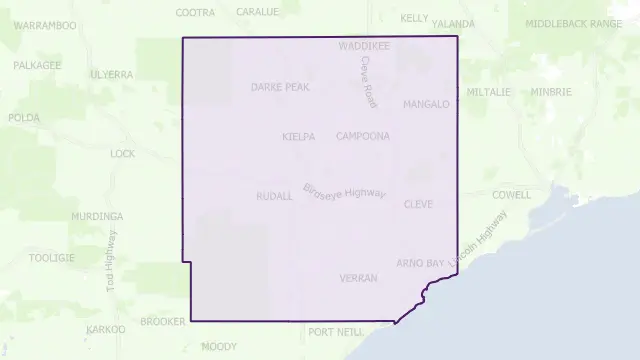 Cleve Area Boundary Map