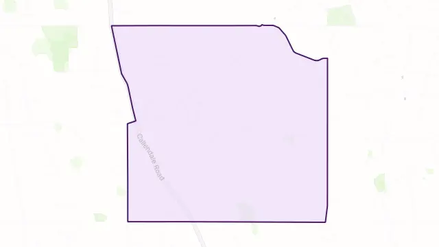 Coles Area Boundary Map
