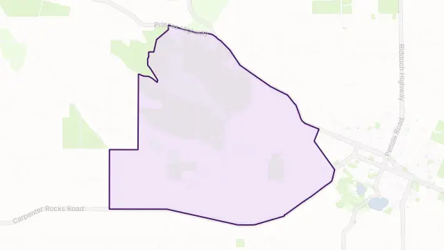 Compton Area Boundary Map