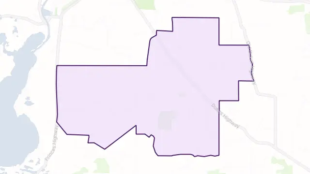 Cooke Plains Area Boundary Map