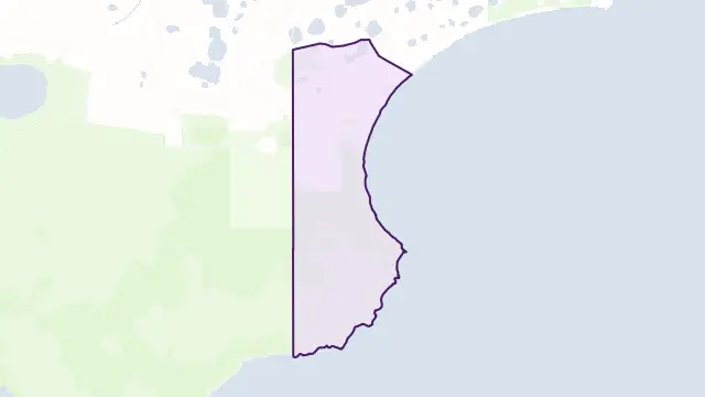 D'Estrees Bay Area Boundary Map