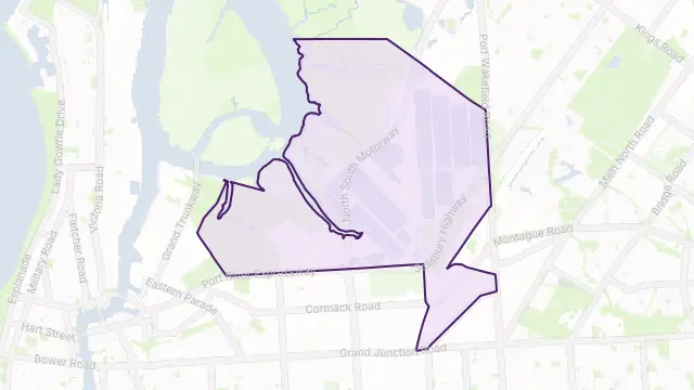 Dry Creek Area Boundary Map