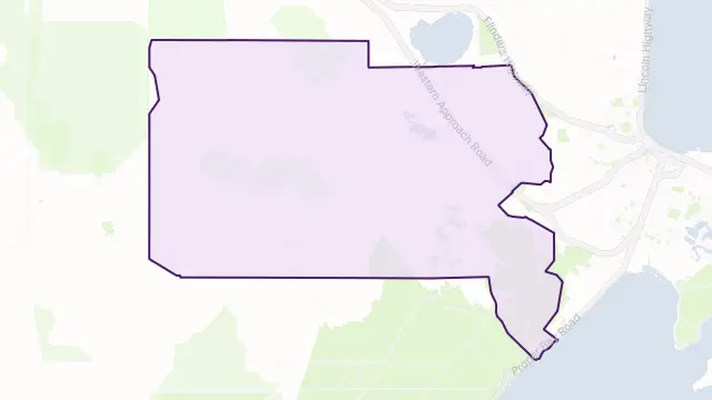 Duck Ponds Area Boundary Map