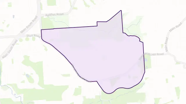 Eden Hills Area Boundary Map