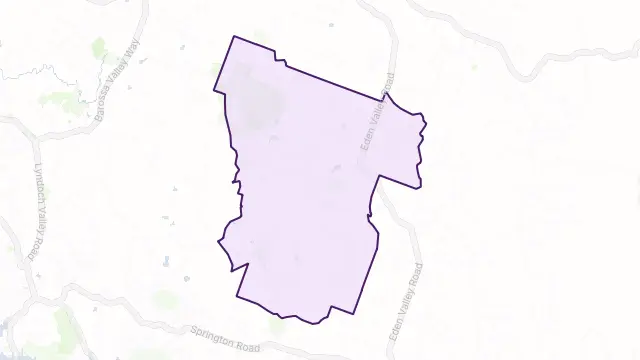 Flaxman Valley Area Boundary Map