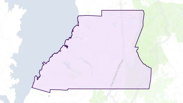 Flinders Ranges Area Boundary Map