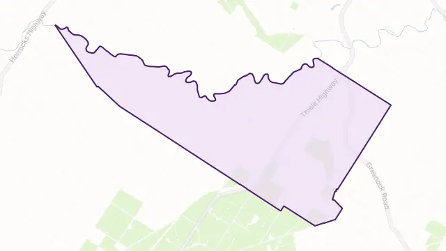 Fords Area Boundary Map