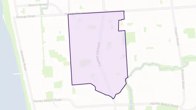 Fulham Gardens Area Boundary Map