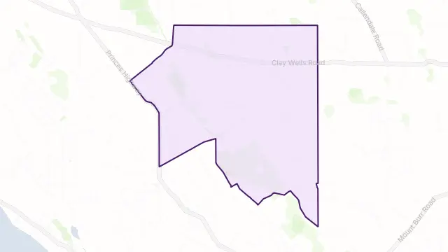 Furner Area Boundary Map