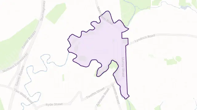 Gawler Area Boundary Map