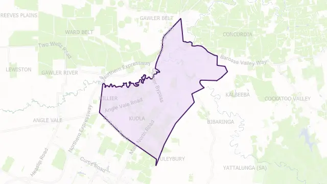 Gawler Area Boundary Map