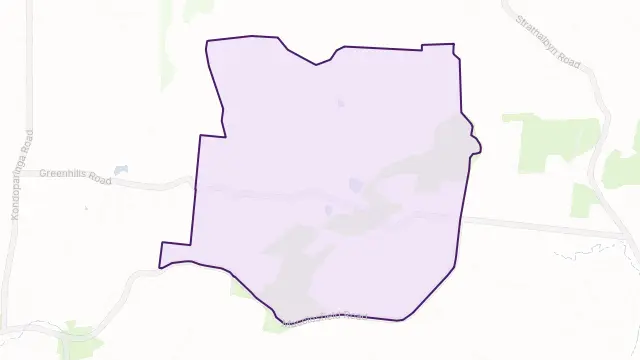 Green Hills Range Area Boundary Map