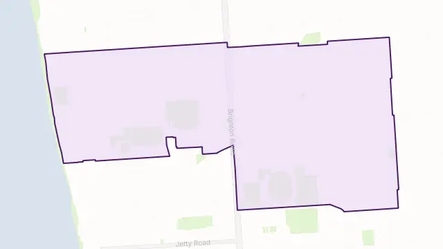 Hove Area Boundary Map