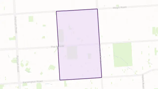 Kensington Park Area Boundary Map