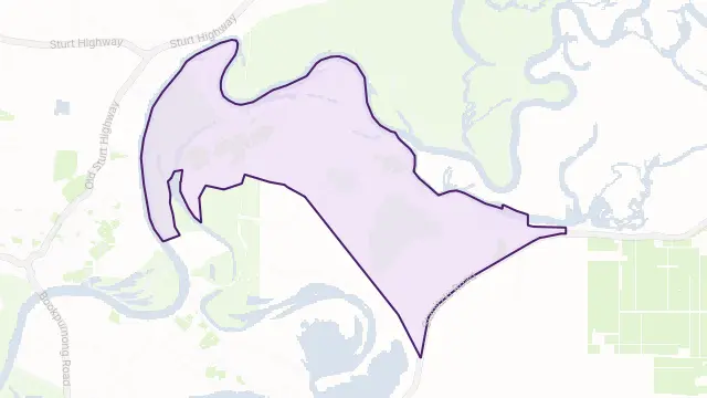 Lyrup Area Boundary Map