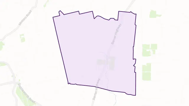 Manoora Area Boundary Map