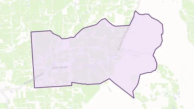 Mclaren Flat Area Boundary Map