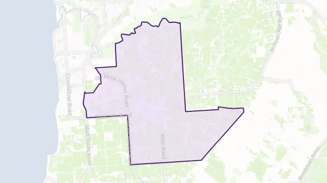 McLaren Vale Area Boundary Map