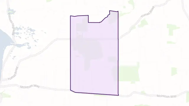 Meningie East Area Boundary Map