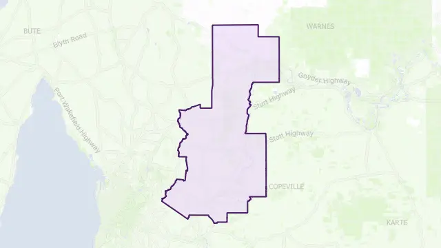 Mid Murray Council Area Boundary Map