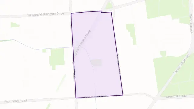 Mile End South Area Boundary Map