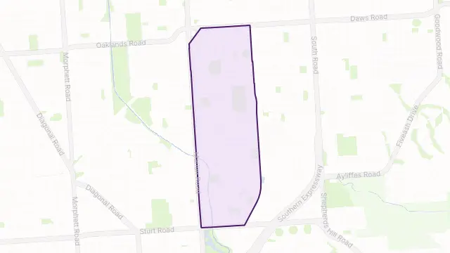 Mitchell Park Area Boundary Map