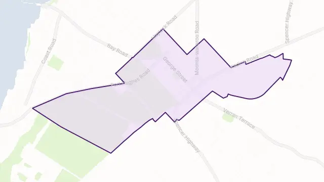 Moonta Area Boundary Map