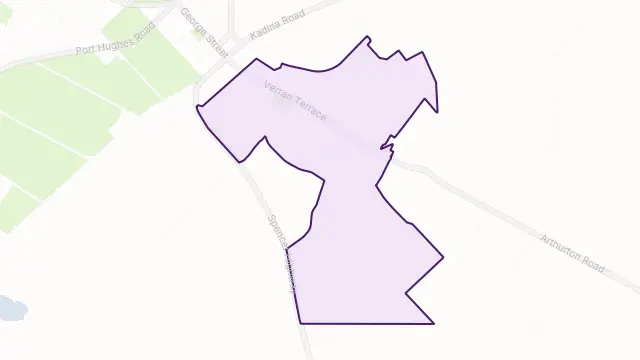 Moonta Mines Area Boundary Map