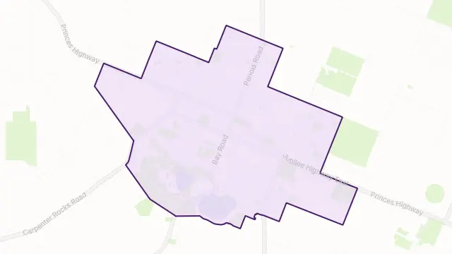 Mount Gambier Area Boundary Map