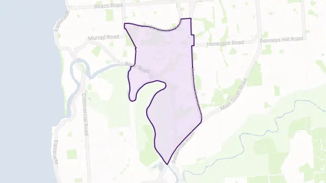 Noarlunga Downs Area Boundary Map