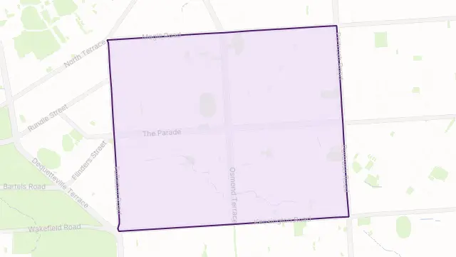 Norwood Area Boundary Map