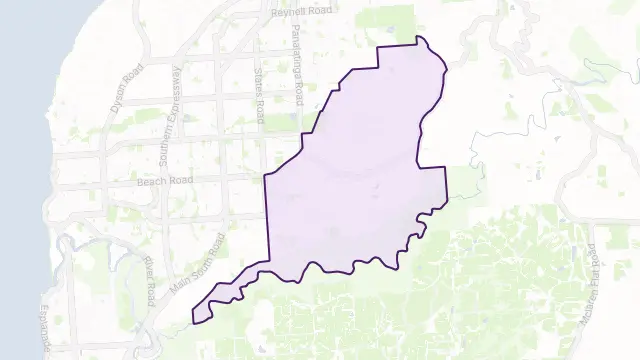 Onkaparinga Hills Area Boundary Map